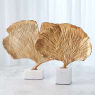 Picture of GINKGO LEAF SCULPTURE-GOLD FINISH