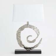 Picture of SWIRL LAMP-NICKEL W/BLACK GRANITE