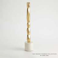 Picture of FACET BLOCK SCULPTURE-BRASS