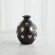 Picture of DIMPLES VASE-BLACK