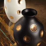 Picture of DIMPLES VASE-BLACK