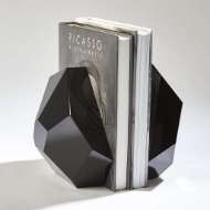 Picture of S/2 CRYSTAL BOOKENDS-BLACK