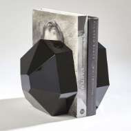 Picture of S/2 CRYSTAL BOOKENDS-BLACK