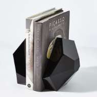 Picture of S/2 CRYSTAL BOOKENDS-BLACK