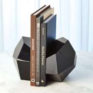 Picture of S/2 CRYSTAL BOOKENDS-BLACK