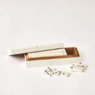 Picture of DOMINOES BOX-WHITE W/BLACK DOTS