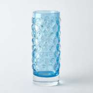 Picture of BUBBLE CYLINDER VASE-COBALT