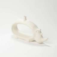 Picture of RHINO VASE-MATTE WHITE