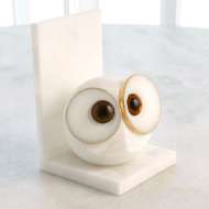 Picture of PAIR ALABASTER BIG EYED OWL BOOKENDS