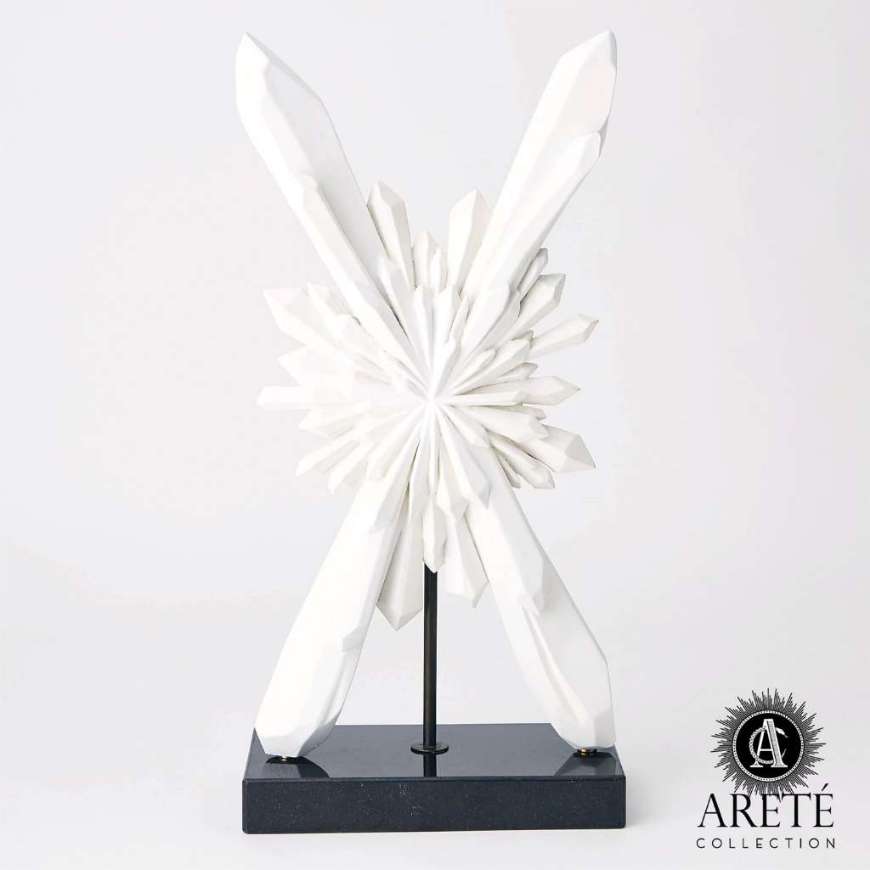 Picture of FACETED X SCULPTURE-WHITE