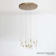 Picture of LEO CHANDELIER-20 DROP ROUND-SATIN BRASS