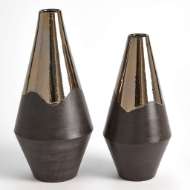 Picture of GILDED DIP VASES-PLATINUM BOTTOM