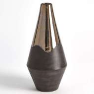 Picture of GILDED DIP VASES-PLATINUM BOTTOM