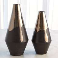 Picture of GILDED DIP VASES-PLATINUM BOTTOM