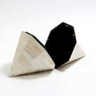 Picture of TRIANGLE CONE BOX-WHITE BONE