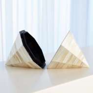 Picture of TRIANGLE CONE BOX-WHITE BONE