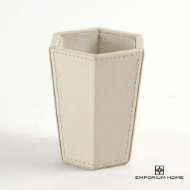 Picture of TIFFANY PENCIL CUP-MILK LEATHER