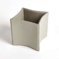 Picture of FOLDED LEATHER PENCIL CUP-GREY