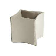 Picture of FOLDED LEATHER PENCIL CUP-GREY