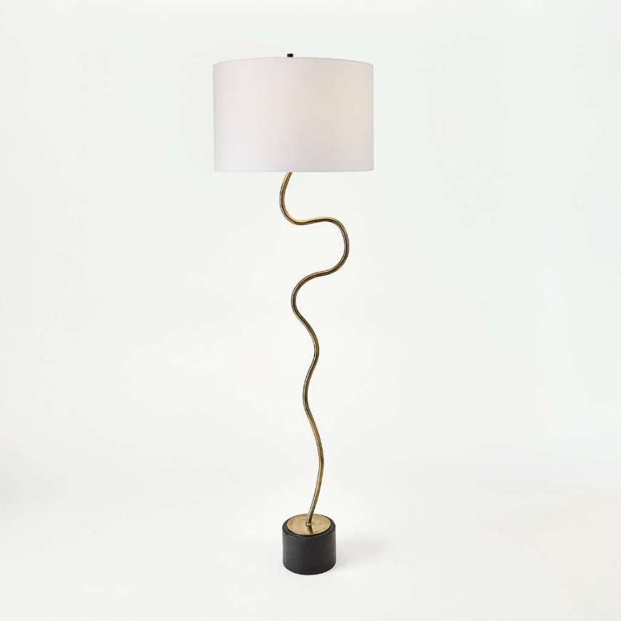 Picture of LOOP FLOOR LAMP-BRASS