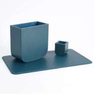 Picture of RADIUS EDGE LEATHER DESK COLLECTION-AZURE