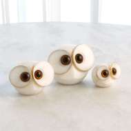 Picture of ALABASTER BIG EYED OWLS