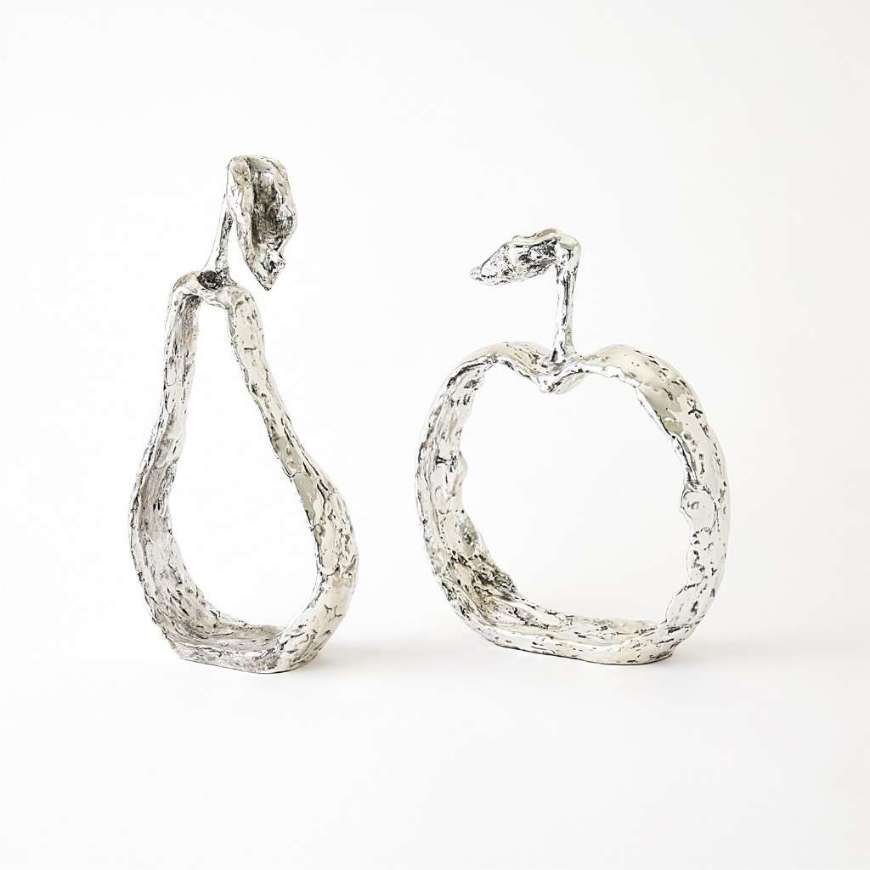 Picture of APPLE AND PEAR SILHOUETTES-NICKEL