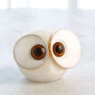 Picture of ALABASTER BIG EYED OWLS