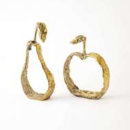 Picture of APPLE AND PEAR SILHOUETTES-BRASS