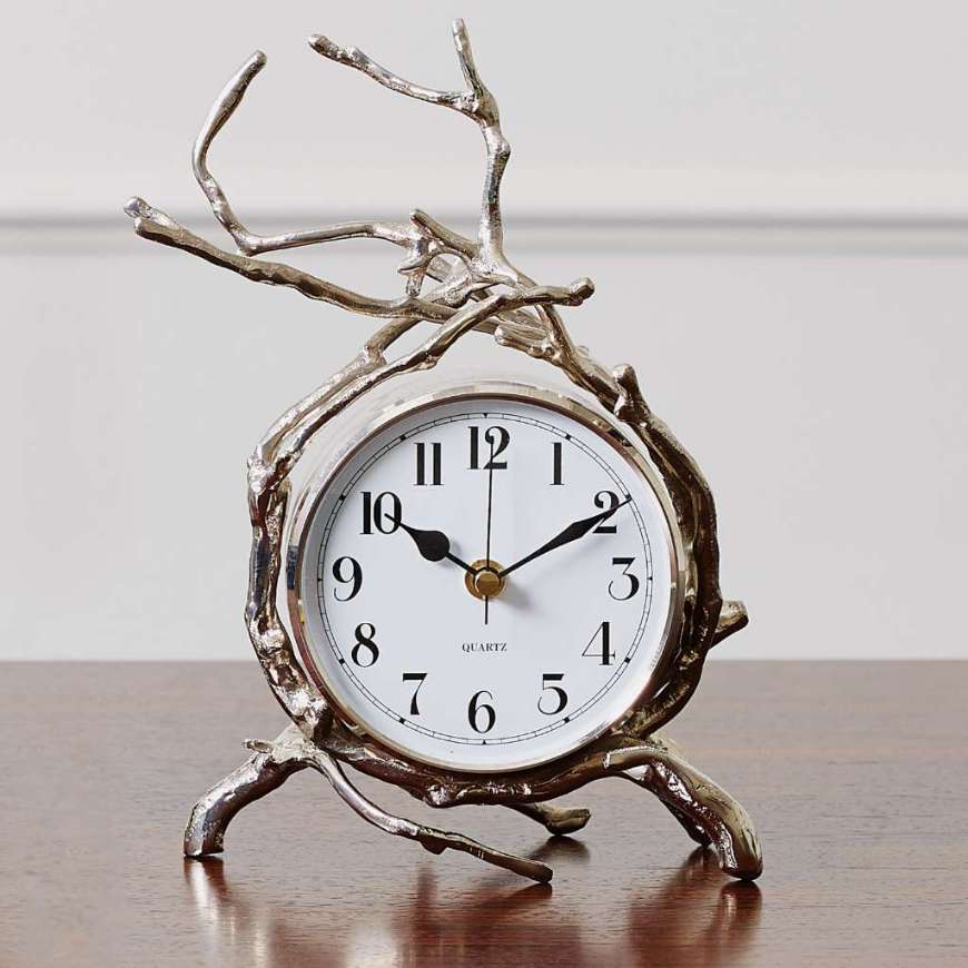 Picture of TWIG CLOCK-NICKEL