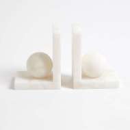 Picture of ALABASTER BALL BOOKENDS-PAIR