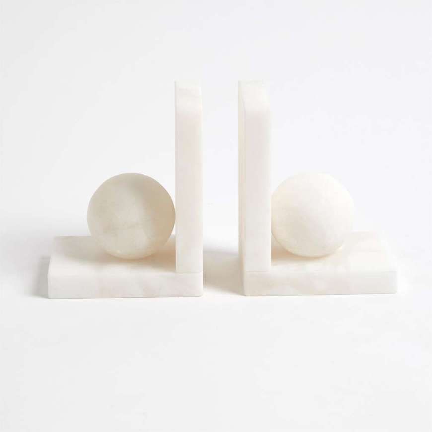 Picture of ALABASTER BALL BOOKENDS-PAIR