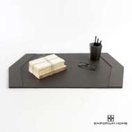 Picture of TIFFANY DESK BLOTTER-GRAPHITE LEATHER