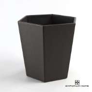 Picture of TIFFANY WASTEBASKET-GRAPHITE LEATHER