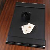 Picture of FLAP DESK BLOTTER-BLACK