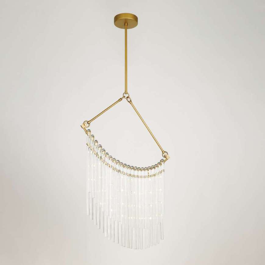 Picture of DRAPED GLASS CHANDELIER-SM