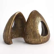 Picture of S/2 YURT SHAPED BOOKENDS-BRONZE