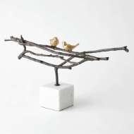 Picture of NESTING BIRDS SCULPTURE-BRONZE