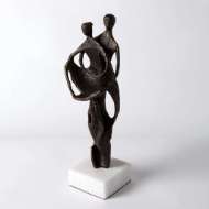 Picture of HUSBAND AND WIFE SCULPTURE-BRONZE