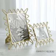 Picture of RIC RAC PICTURE FRAME MIRROR-GOLD