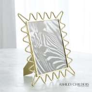 Picture of RIC RAC PICTURE FRAME MIRROR-GOLD