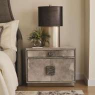 Picture of METRO NIGHTSTAND - GREY HAIR-ON-HIDE