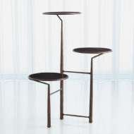 Picture of UNITY PEDESTAL W/BLACK MARBLE-BRONZE