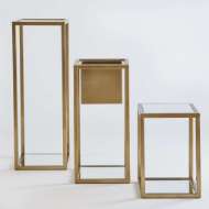 Picture of ESCHER PEDESTAL/PLANTER-BRASS