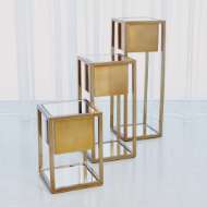 Picture of ESCHER PEDESTAL/PLANTER-BRASS