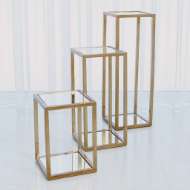 Picture of ESCHER PEDESTAL/PLANTER-BRASS