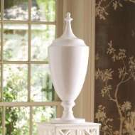 Picture of GRANDE URN W/LID-WHITE