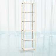 Picture of ARBOR ETAGERE-BRASS & WHITE MARBLE