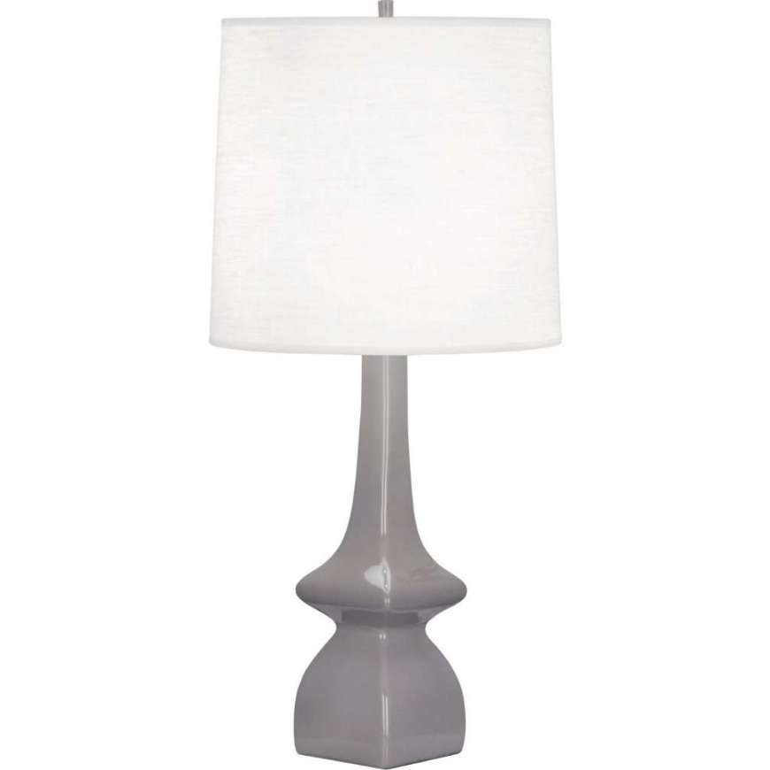 Picture of SMOKEY TAUPE JASMINE TABLE LAMP IN SMOKEY TAUPE GLAZED CERAMIC ST210