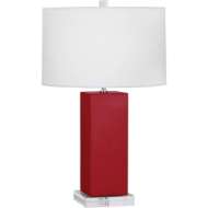 Picture of RUBY RED HARVEY TABLE LAMP IN RUBY RED GLAZED CERAMIC RR995